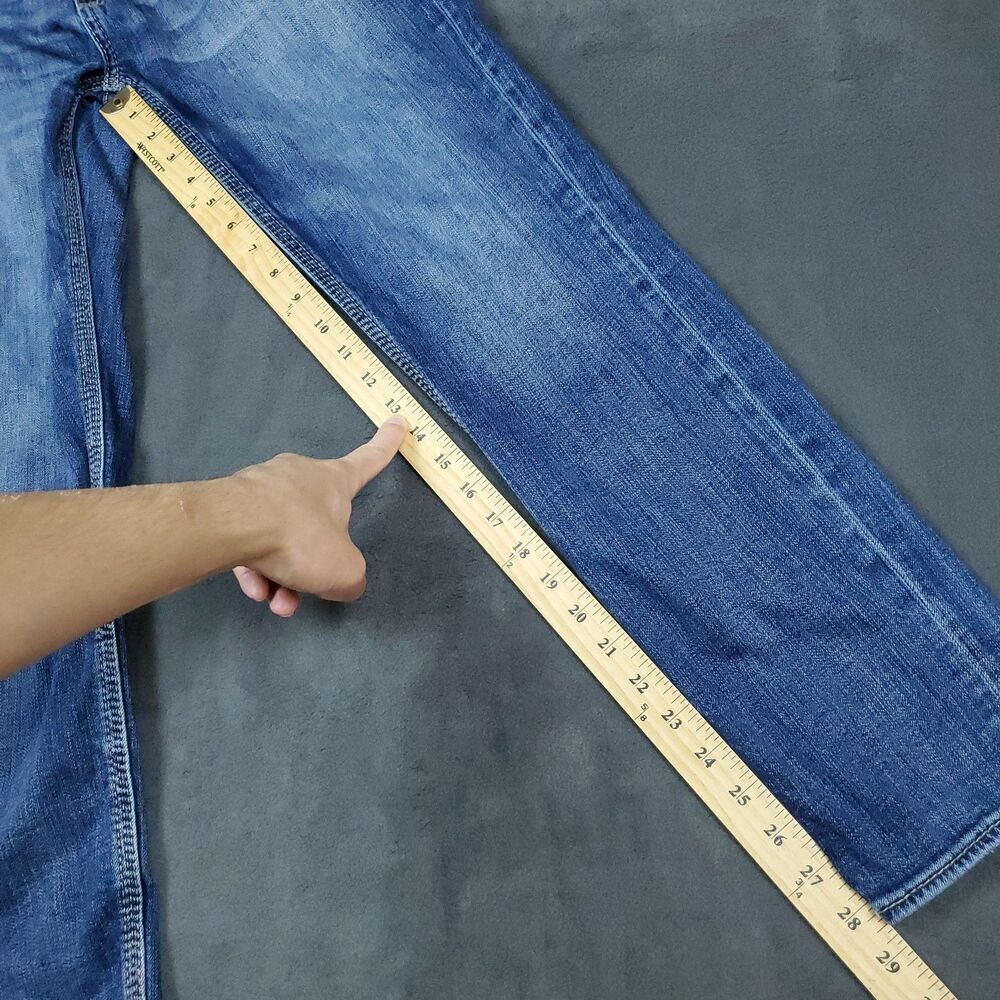 BKE Alec Skinny Jeans Mens 30x29 Blue Denim Stretch Distressed Faded Modern Fit - Picture 10 of 16